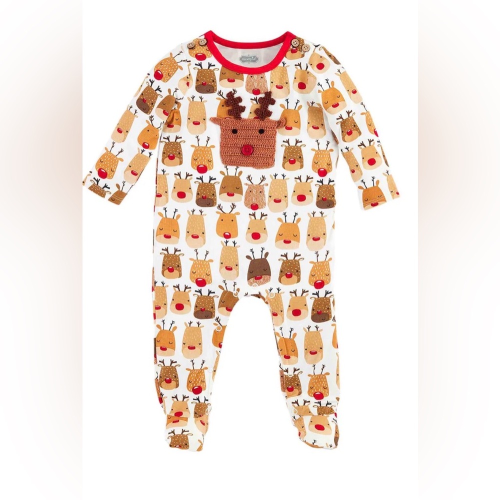 Crochet Reindeer Bamboo Sleeper by Mudpie